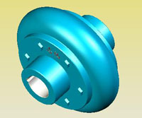 輪胎式聯(lián)軸器實體模型