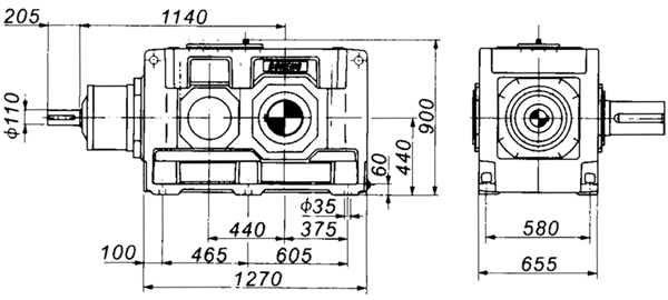 B2SH系列外型及安裝尺寸圖