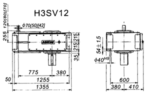 H3SV系列外型及安裝尺寸圖
