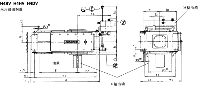 平行軸齒輪箱三級(jí)傳動(dòng)立式安裝(H3.V)