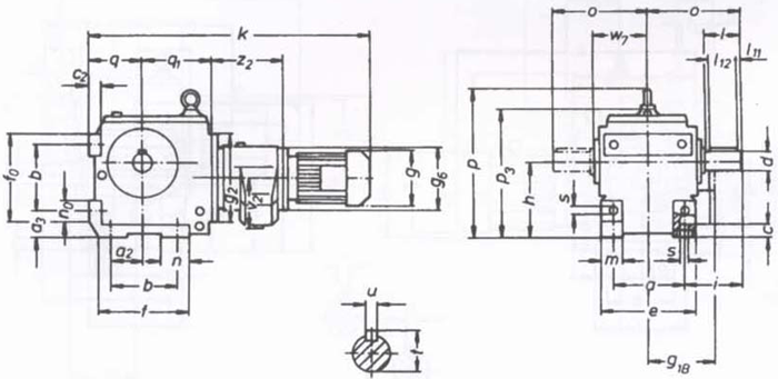 SW斜齒輪—蝸輪蝸桿減速電機(jī)