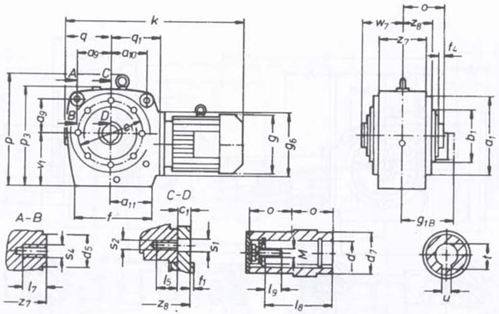 SW斜齒輪—蝸輪蝸桿減速電機(jī)