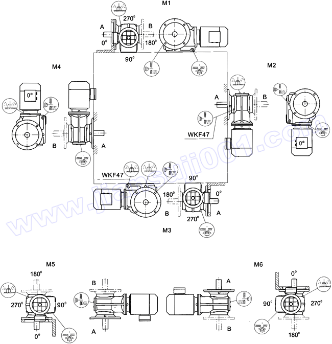 WK系列斜齒輪弧齒錐齒輪減速電機